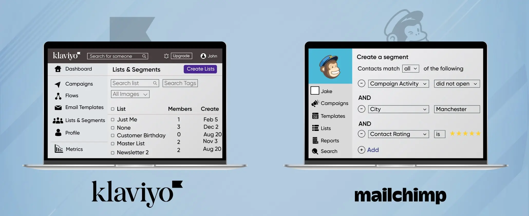 Advanced Customer Segmentation Klaviyo Vs Mailchimp