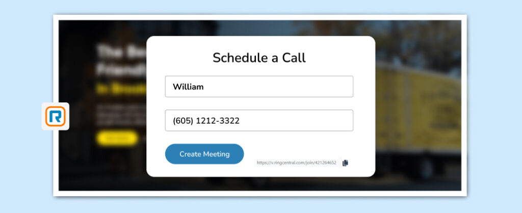 Schedule Quick Video Calls RingCentral Integration