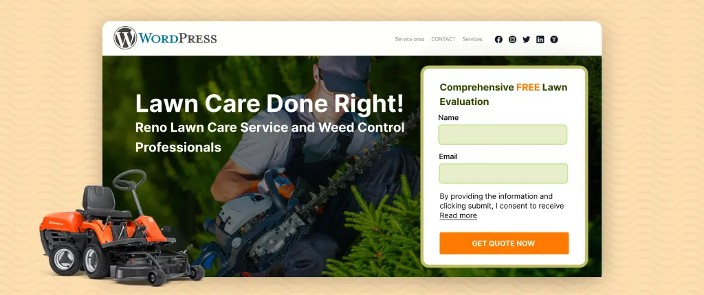 Lawn Care Pricing Calculator for WordPress