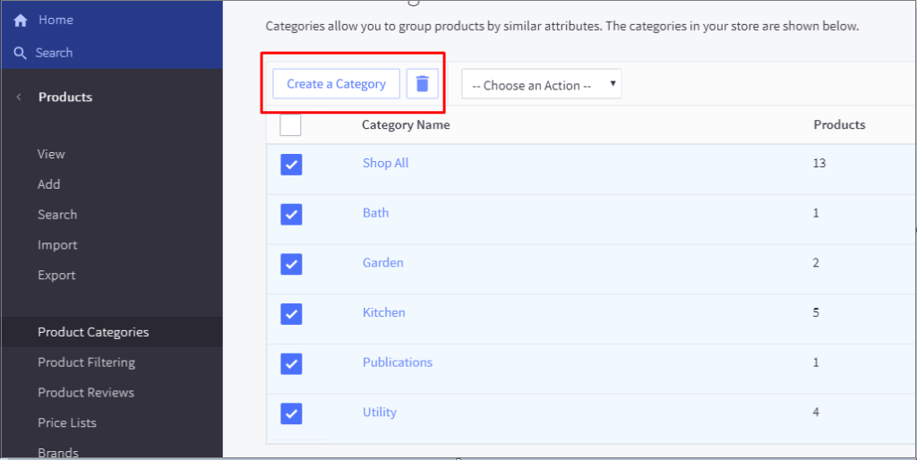 Add Category BigCommerce V3 Upgrade