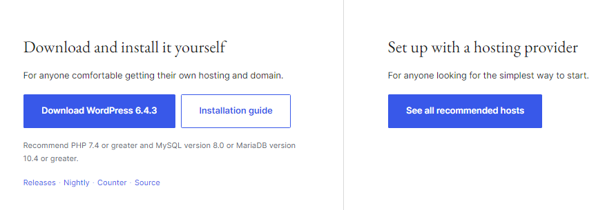 Install WordPress: WordPress Website Development