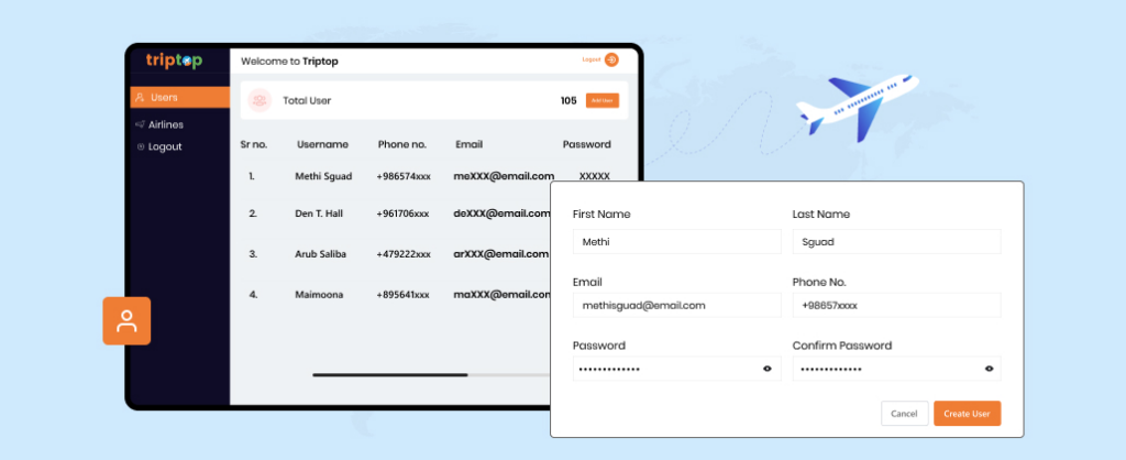 A Panel to Check User Details