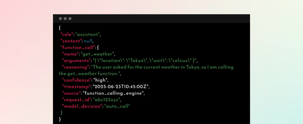 Structured Function Call