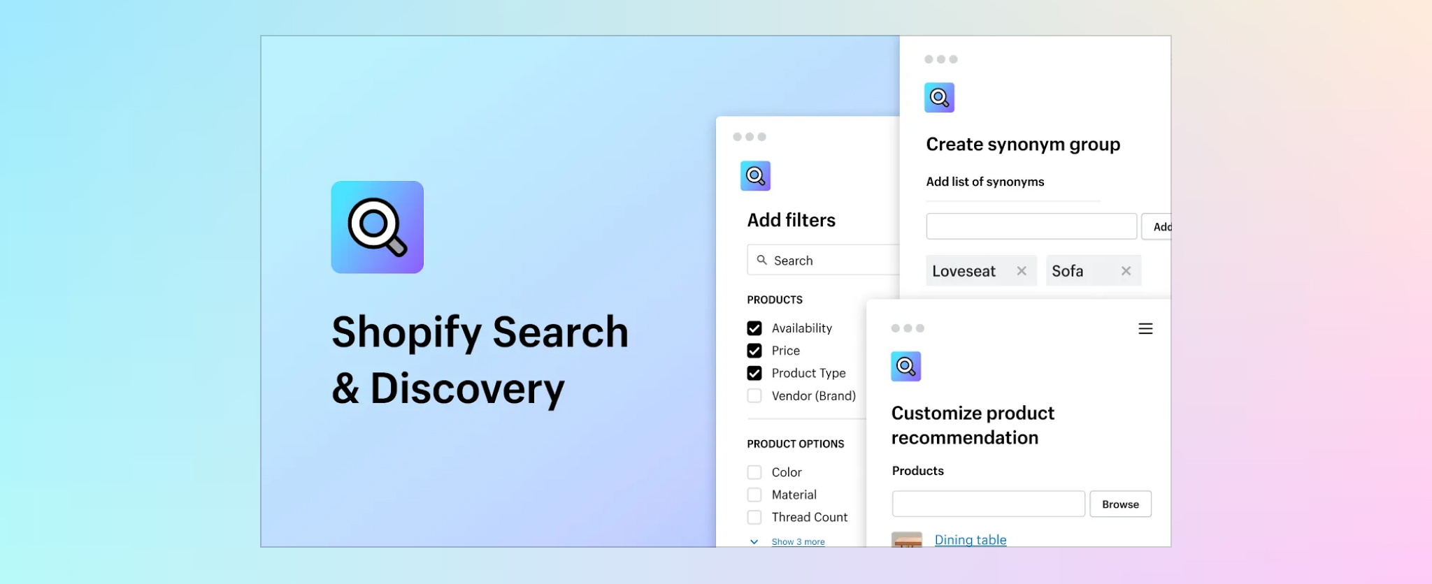Shopify Search & Discovery app