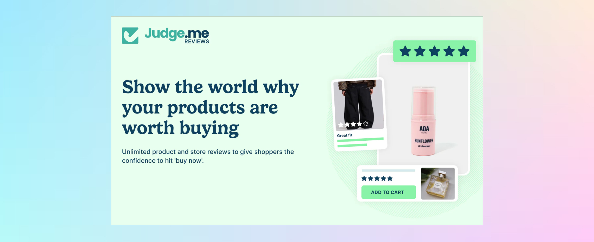 Shopify app judge.me for Review management