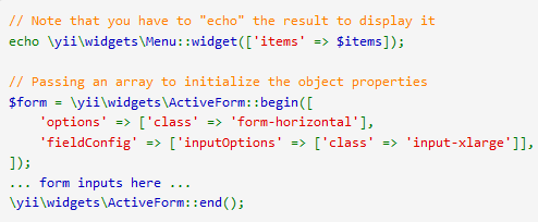 New features in Yii 2.0