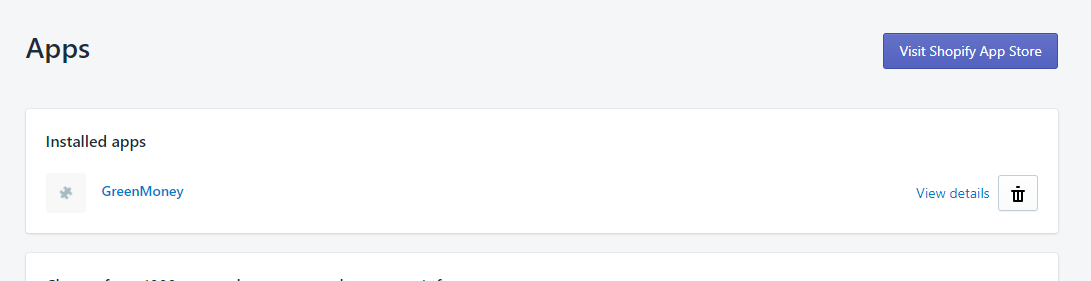 shopify panel