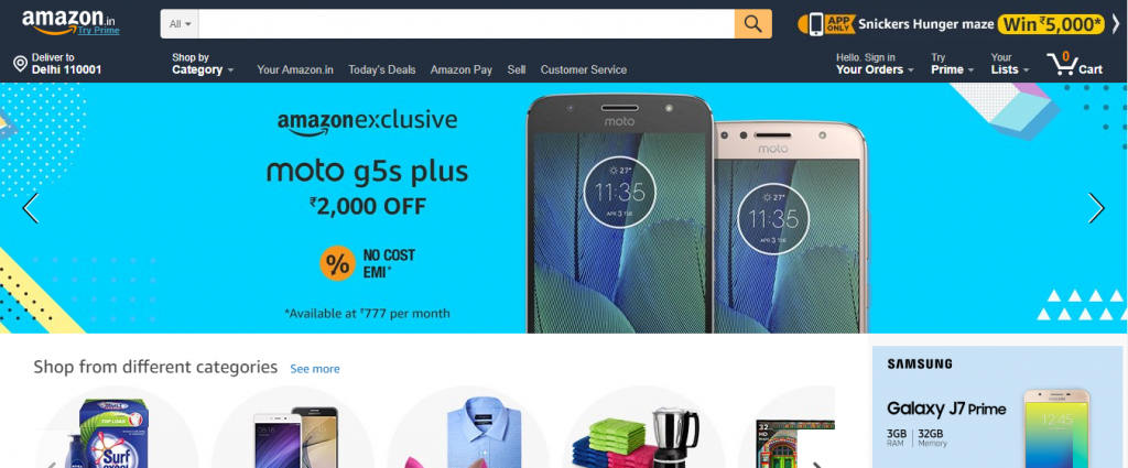 amazon india b2b ecommerce