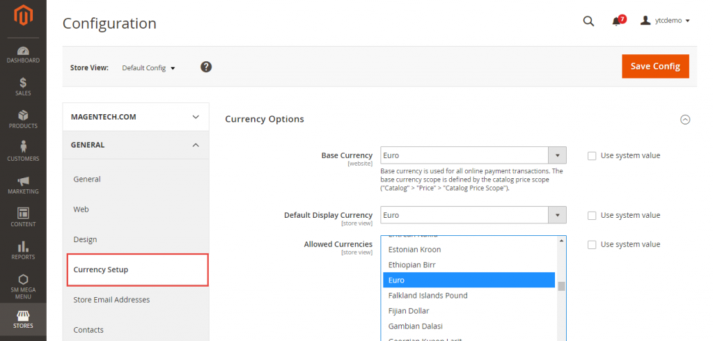 multicurrency b2b magento
