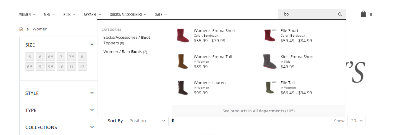 magento 2 algolia product search