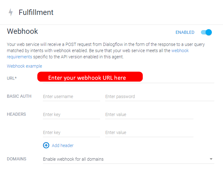 dialogflow fulfillment webhook