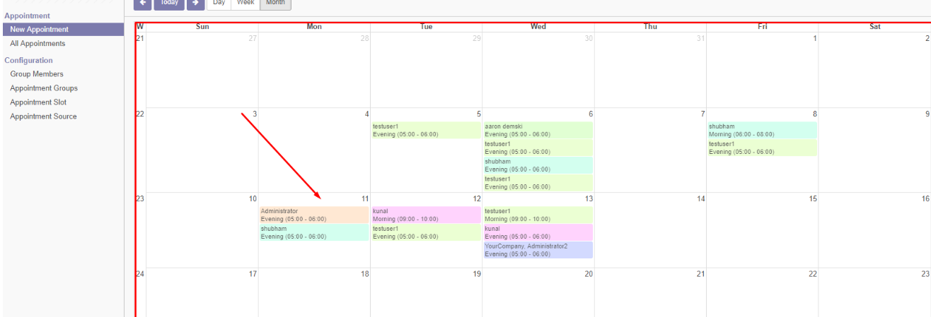 oddo calendar