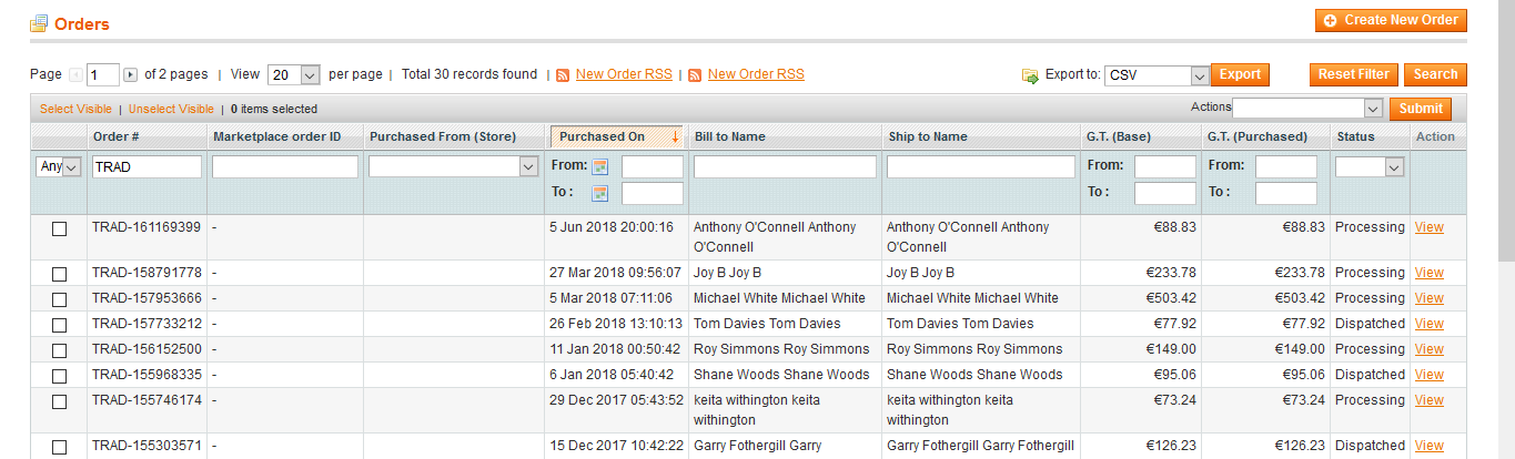 Magento marketplace integration