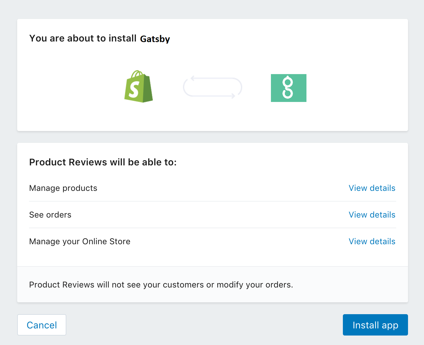 shopify api permissions