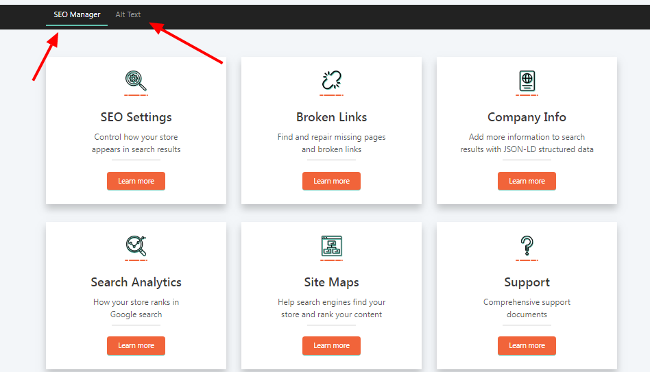 Shopify SEO app