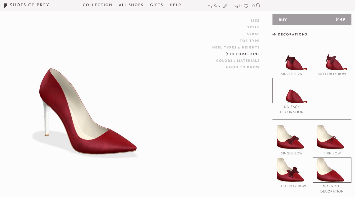 Shoesofprey Product Configurator