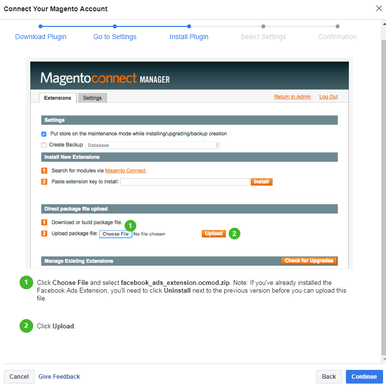 Install plugin in Magento