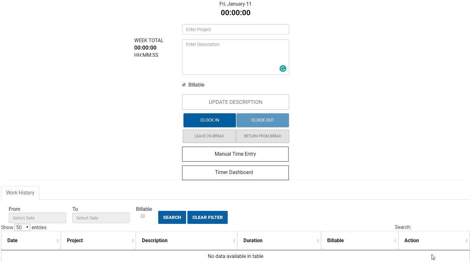 Employee Input Screen new