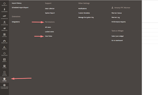 Permissions and user roles