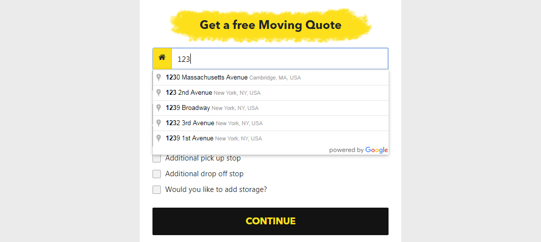 Google API key