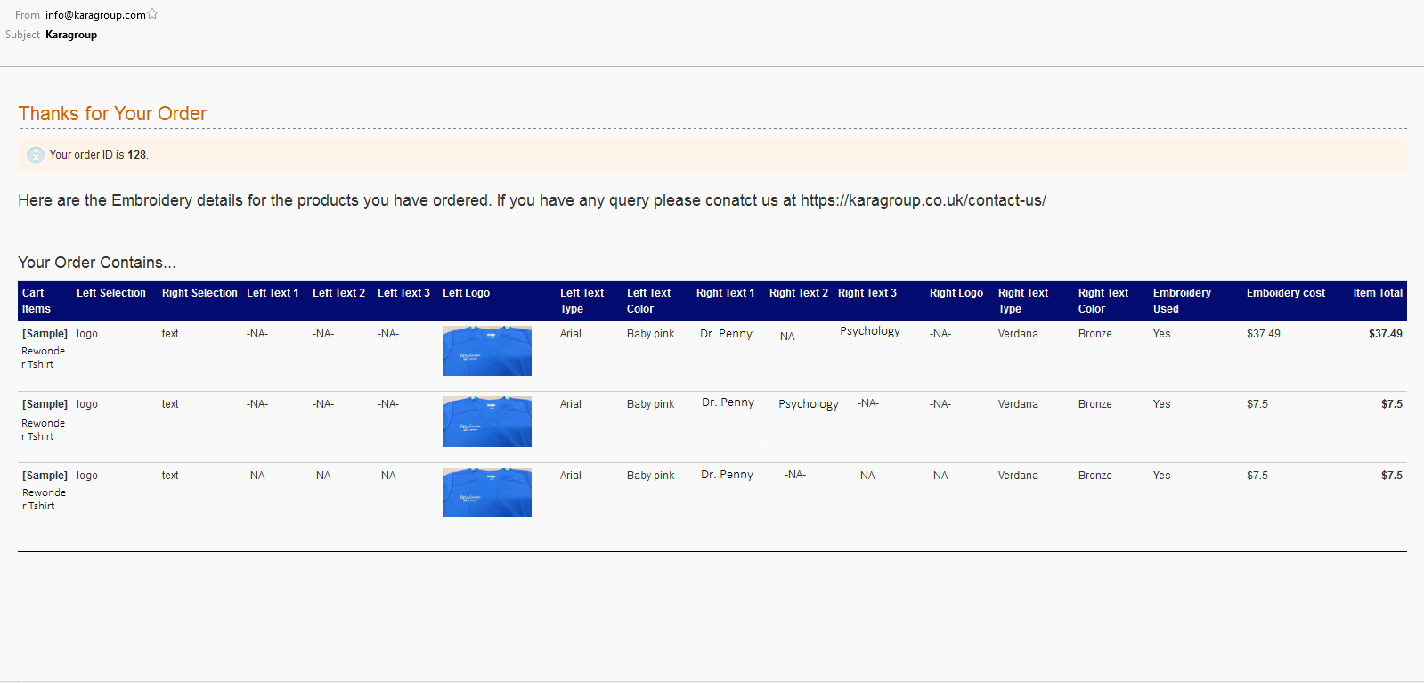 Email Alerts by the BigCommerce Product Customization App