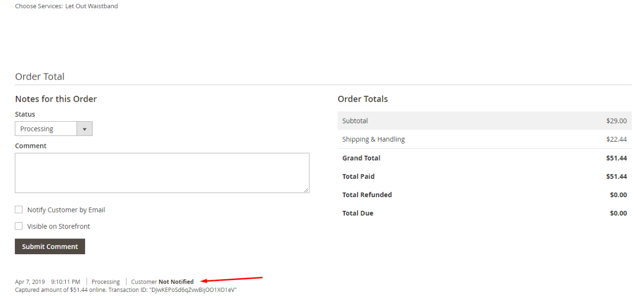 backend shipping online tailoring
