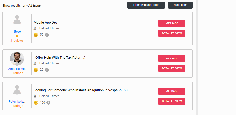 messaging in job portal