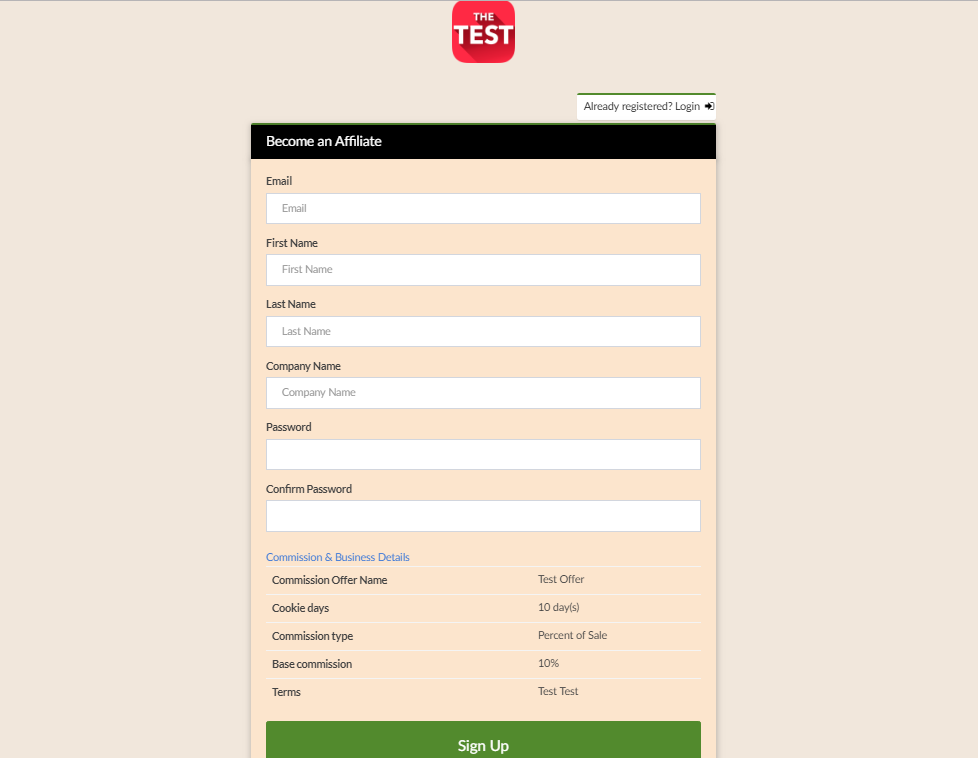 Referral link by merchants