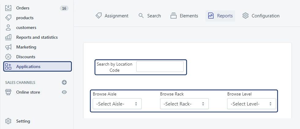Easy searching for products in inventory