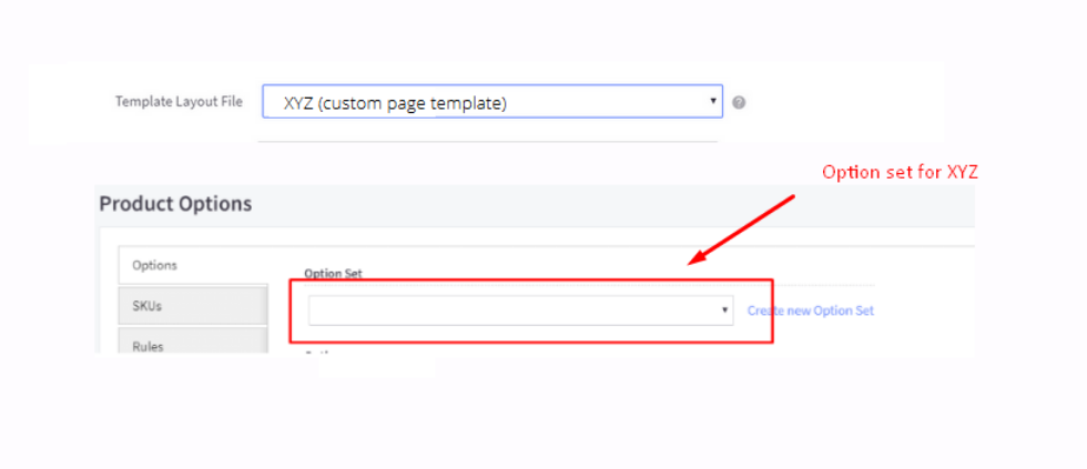 BigCommerce product options