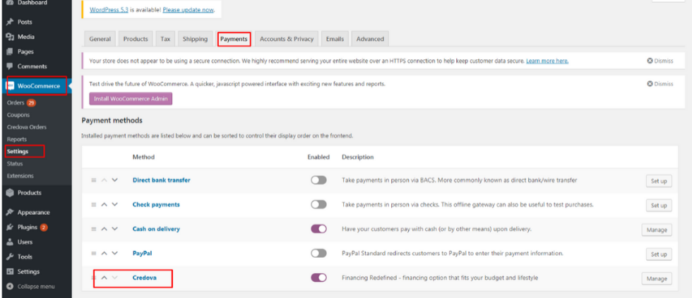 Integrating Credova with WooCommerce