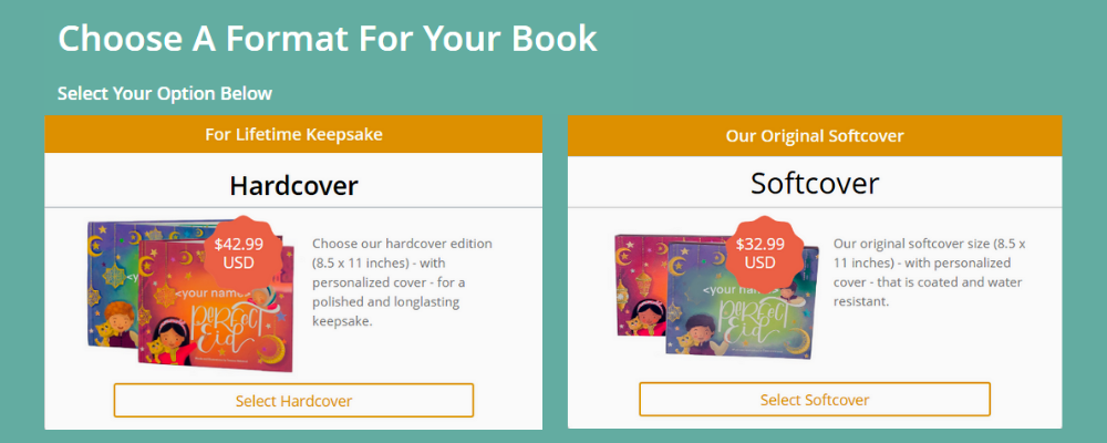 Customizing the book cover quality