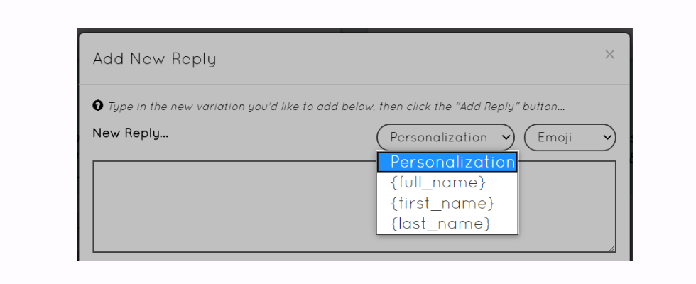 Personalizing replies
