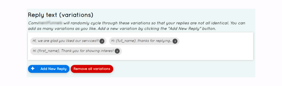 Randomized replies