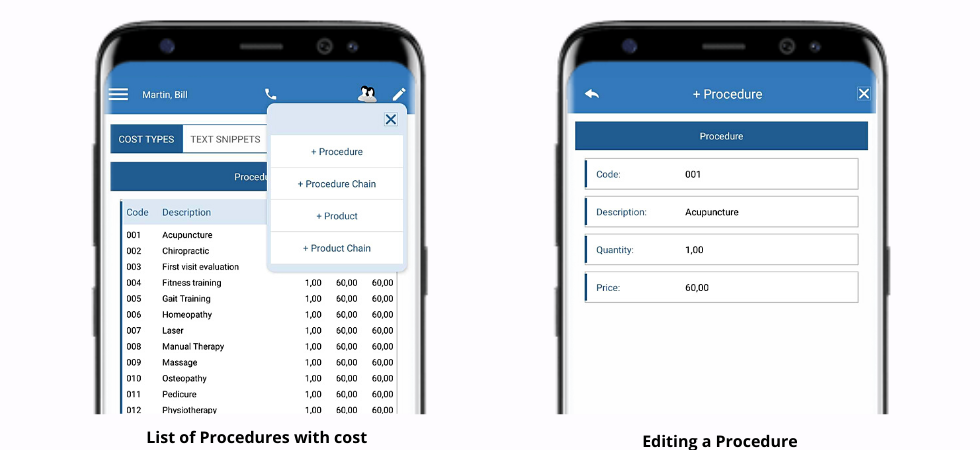 List-of-procedures-with-cost