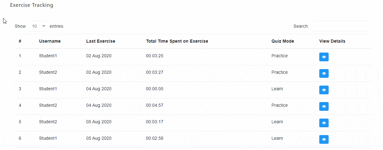 Tracking Student on LMS