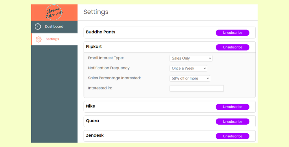 Setting preferences
