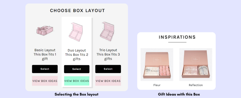 Selecting the Box layout