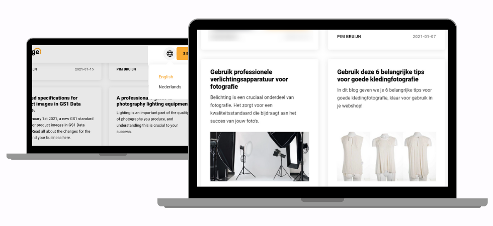Multi lingual Gatsby site