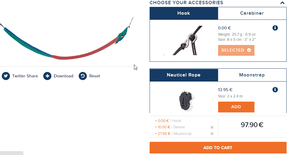 Managing Accessories: Custom Visual Product Customizer
