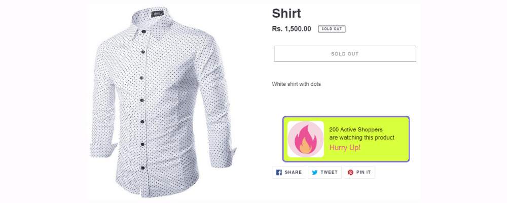 Final Active Shoppers widget