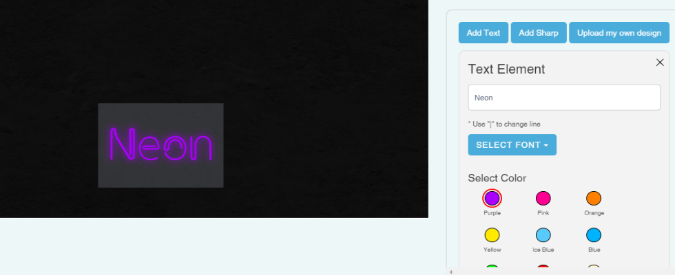 Text element