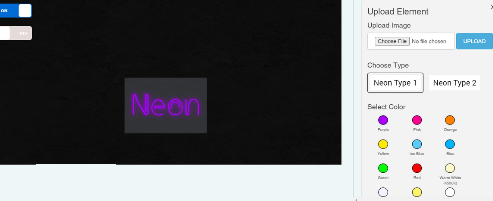 Upload element