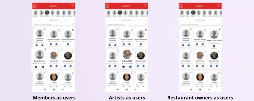 Multiple Users on Drink Gifting mobile app