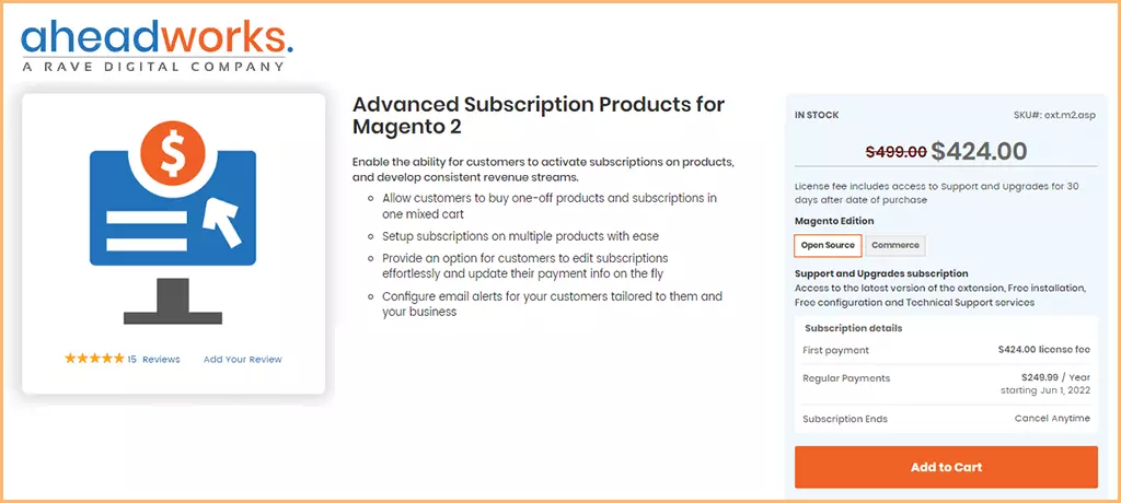 Membership Module Magento by Aheadworks
