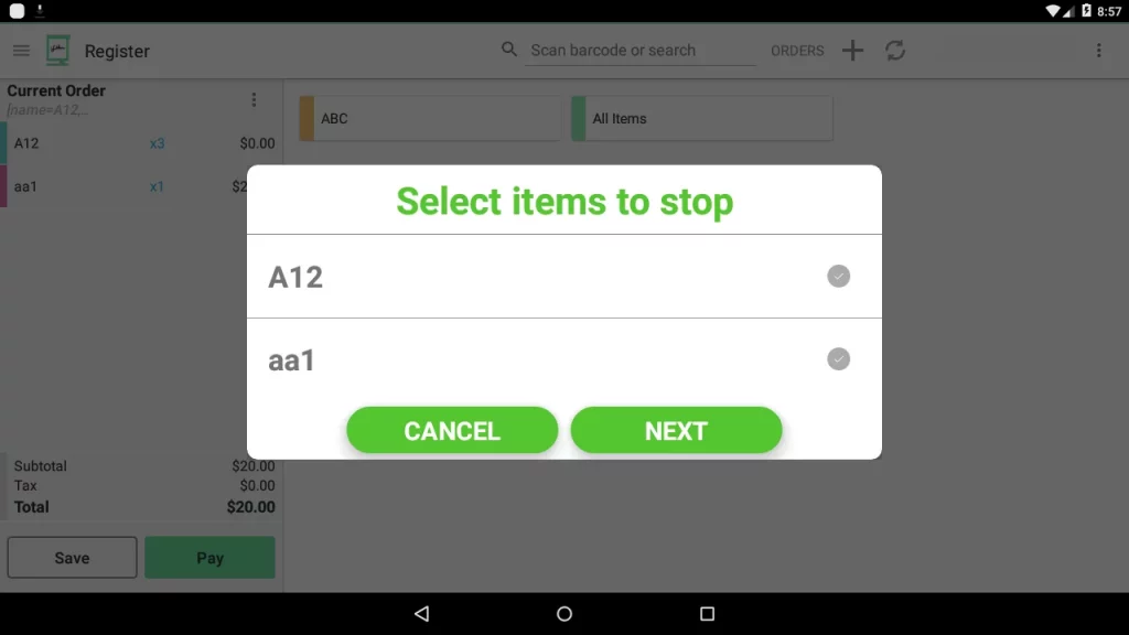 clover sales dashboard