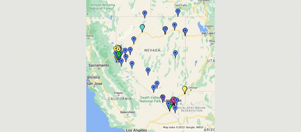 Casinos on Map